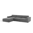 thumbnail image 1 of Sectional Sofa Set, Fabric, Dark Grey Gray, Modern Contemporary Urban Design, Living Lounge Room Hotel Lobby Hospitality, 1 of 10