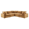 thumbnail image 1 of Sectional Sofa Set, Velvet, Brown, Modern Contemporary Urban Design, Living Lounge Room Hotel Lobby Hospitality, 1 of 10