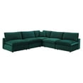 thumbnail image 1 of Sectional Sofa Set, Velvet, Green, Modern Contemporary Urban Design, Living Lounge Room Hotel Lobby Hospitality, 1 of 10