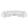 thumbnail image 1 of Sectional Sofa Set, Velvet, White, Modern Contemporary Urban Design, Living Lounge Room Hotel Lobby Hospitality, 1 of 10