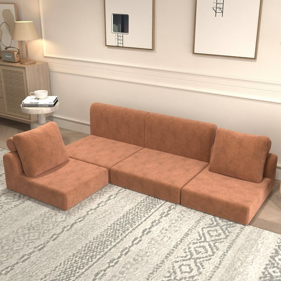 Sectional Sofas Convertible Folding Sofa Bed, Multi-Functional Sleeper Chair with Memory Foam and Back Support – Portable Futon Couch for Living Room, Bedroom, or Small Spaces,Large Sectional Couches