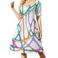 thumbnail image 1 of Sections of Color Sleeveless Dress Aesthetic clothing dress for woman Bridesmaid dress woman, 1 of 7