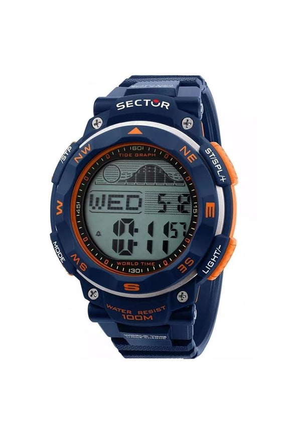 R3251534001- Sector EX-35 Digital Black Dial Quartz 100 m Men Watch