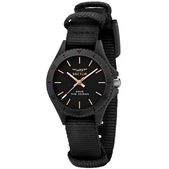 Sector R3251539501- Save The Ocean Black Sunray Dial Quartz Women Watch, Black