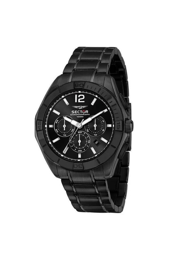 R3273636002- 790 Chronograph Black Dial Stainless Steel Quartz 100M Mens Watch, White - Adult