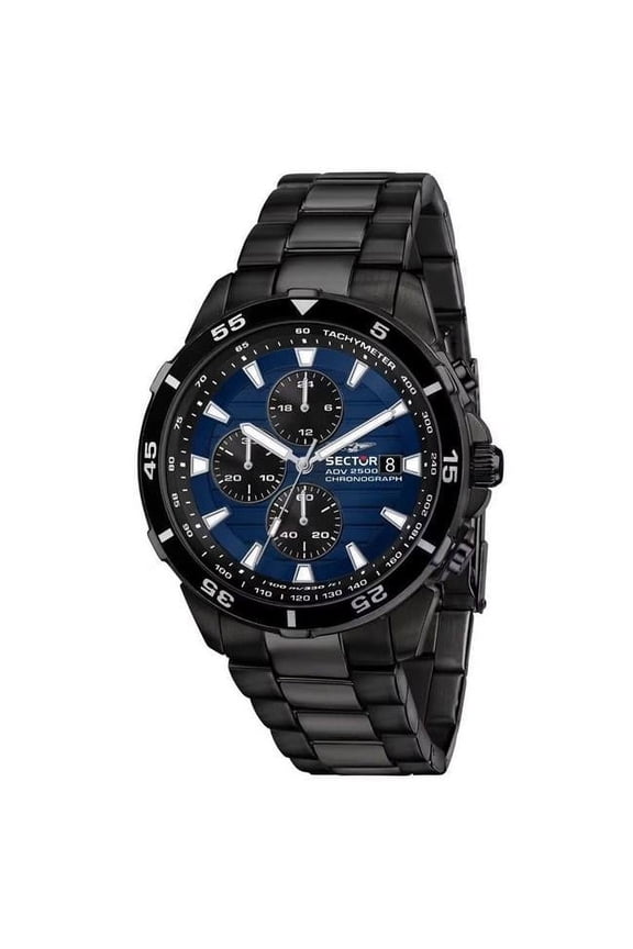 R3273643001- ADV2500 Chronograph Stainless Steel Blue Dial Quartz 100M Mens Watch, White - Adult