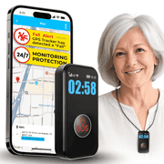 SecuLife Fall Alert Device, Medical Alert Pendant for Seniors - SOS GPS Tracking, 2-Way Calling - Emergency Wearable Necklace for Elderly