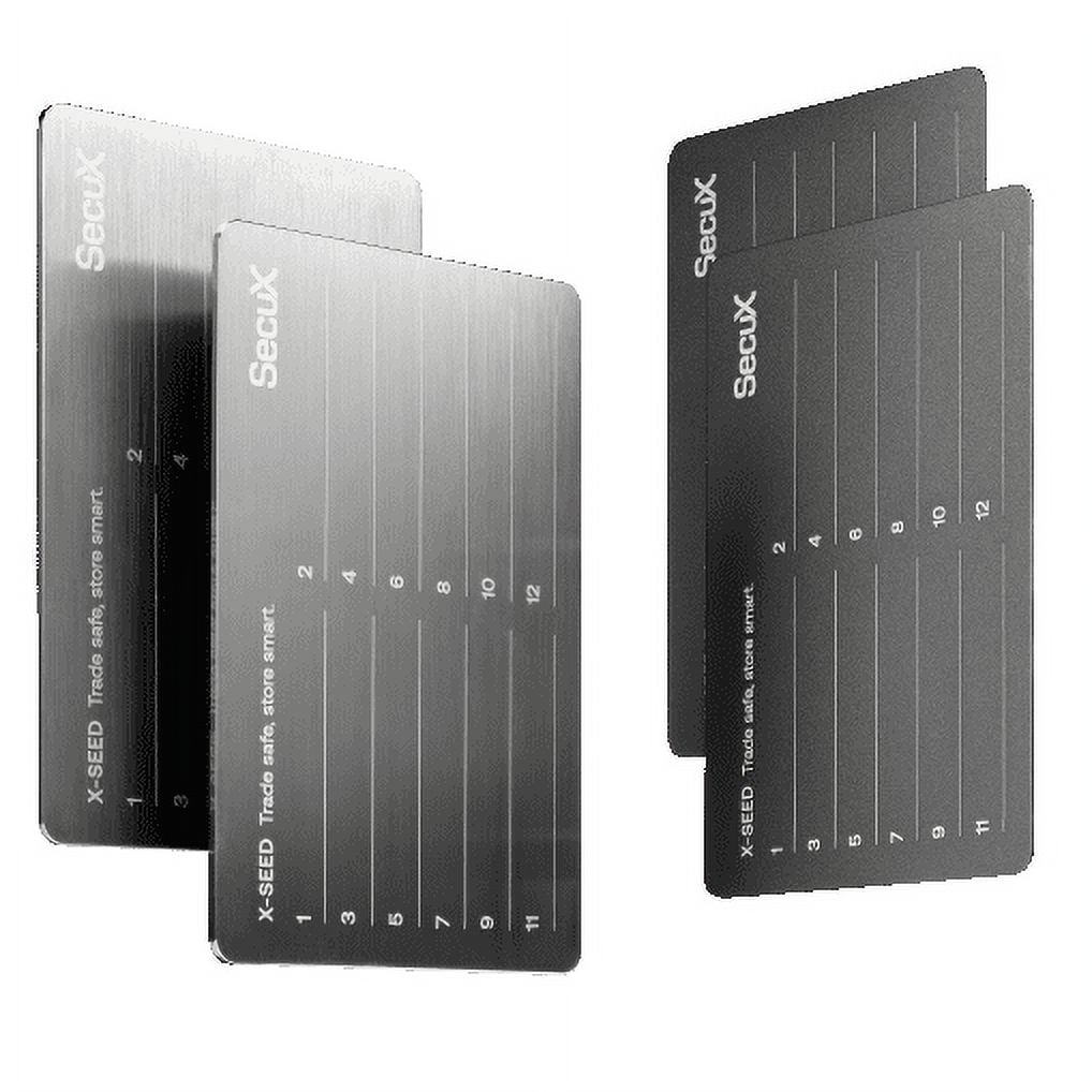 SecuX Xseed Plus Secure Bitcoin Wallet Crypto Seed Storage Steel Plate (Steel Punch Set Included)
