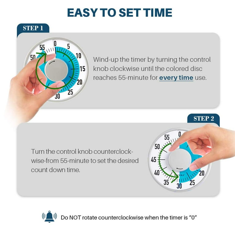 Magnetic Visual Timer with Flip Countdown