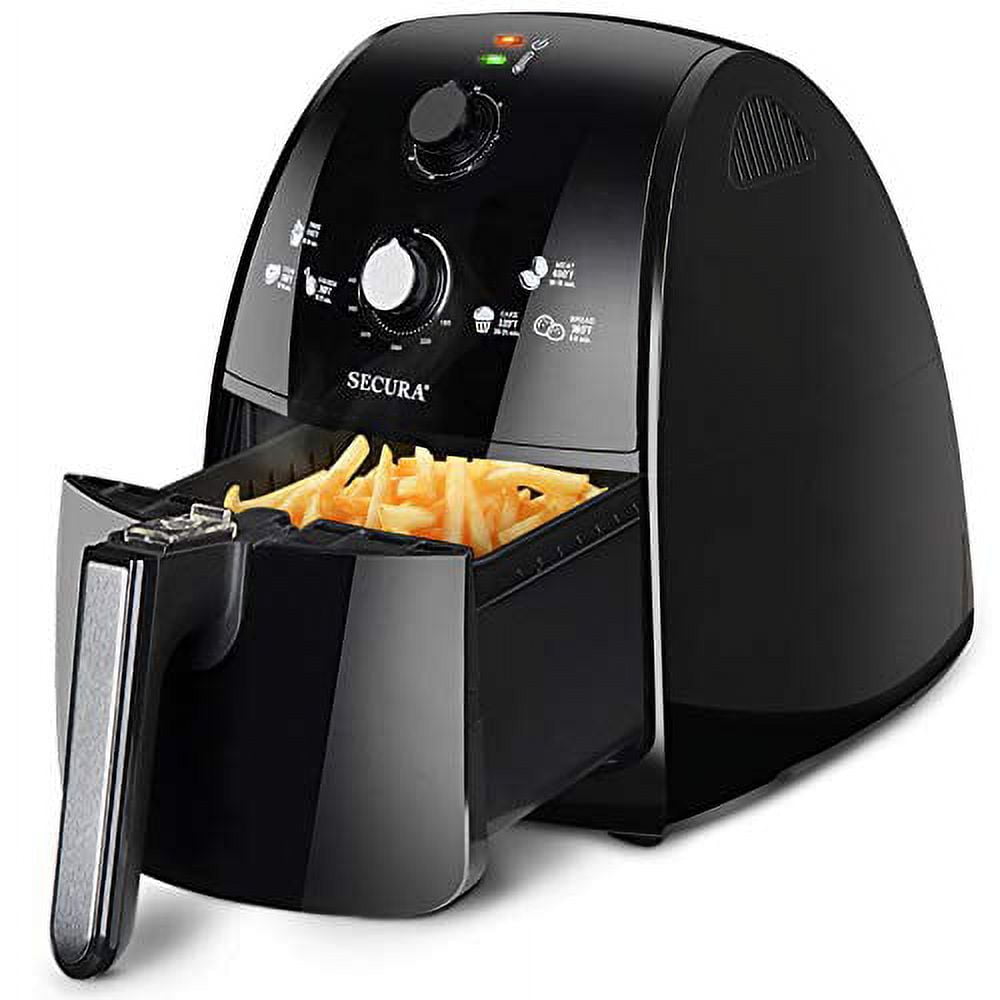 Secura Air Fryer 4.2Qt / 4.0L 1500-Watt Electric Hot XL Air Fryers Oven Oil  Free Nonstick Cooker w/Additional Accessories, Recipes for Frying,  Roasting, Grilling, Baking 