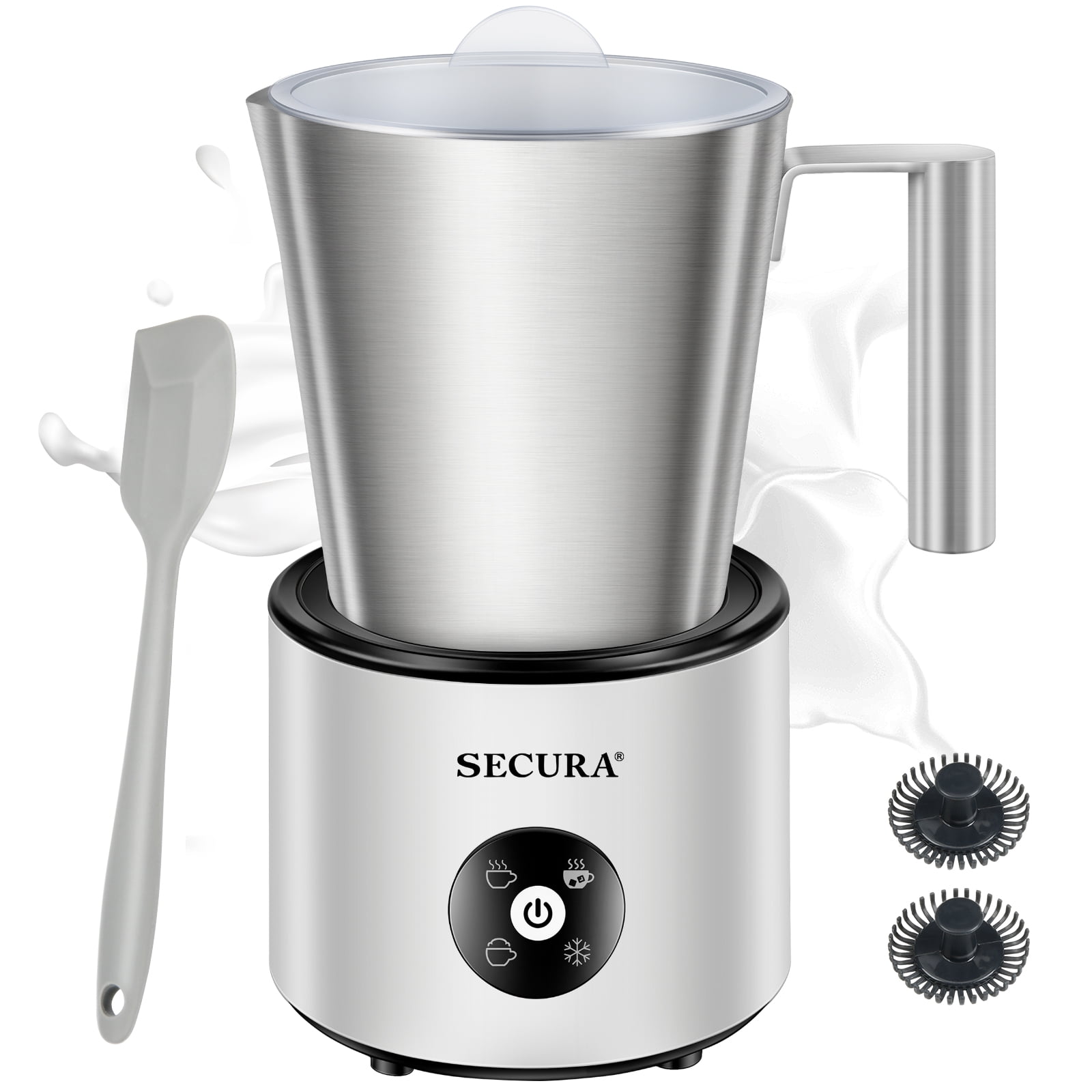 Secura Stainless Steel 17oz Electric Milk Frother and Steamer