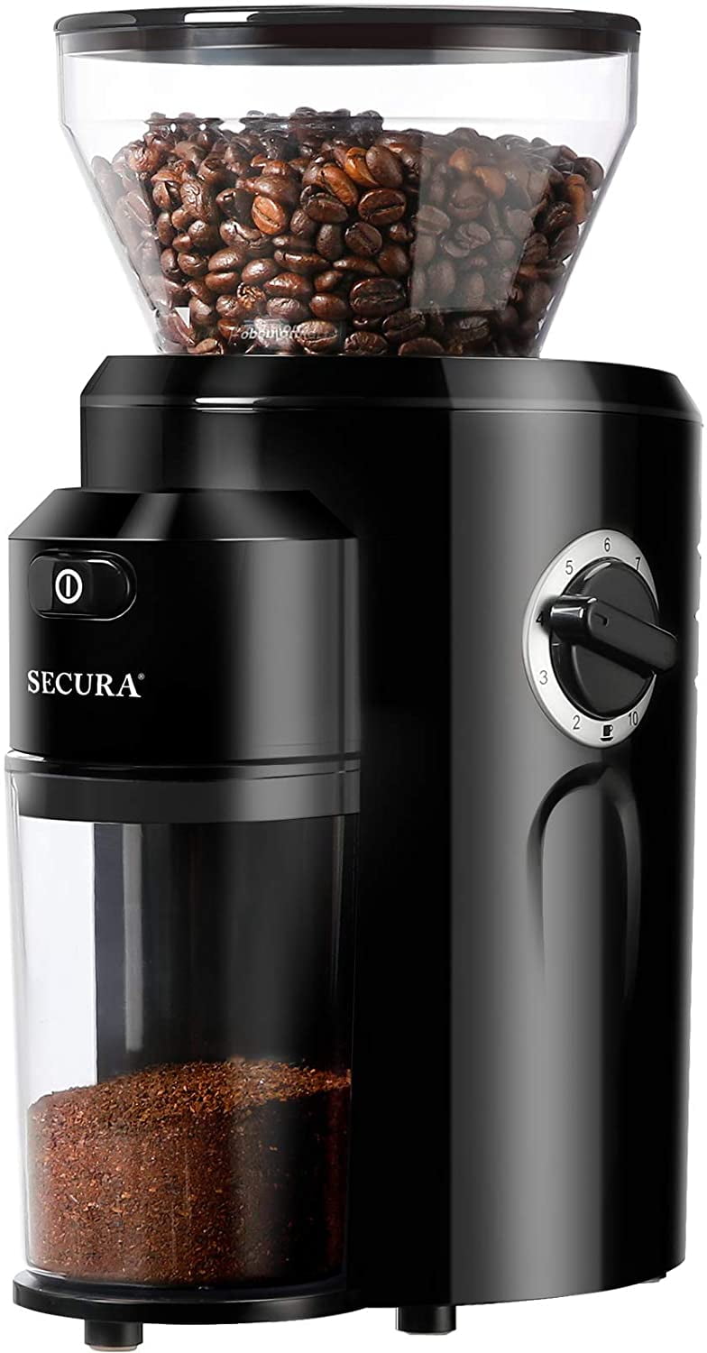 Secura Electric Burr Coffee Grinder Mill, Adjustable Cup Size, 17 Fine to  Coarse Grind Size Settings for Drip, Percolator, French Press and Turkish  Coffee Maker…