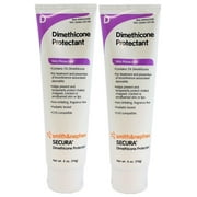 Secura Dimethicone Skin Protectant Cream - 4 Ounce Tube - Pack of 2