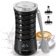Secura Electric Milk Frother, Automatic Milk Steamer, 4-IN-1 Hot & Cold Foam Maker-8.4oz/240ml Milk Warmer for Latte, Cappuccinos, Macchiato with Silicone Spatula, Silent Working & Automatic off