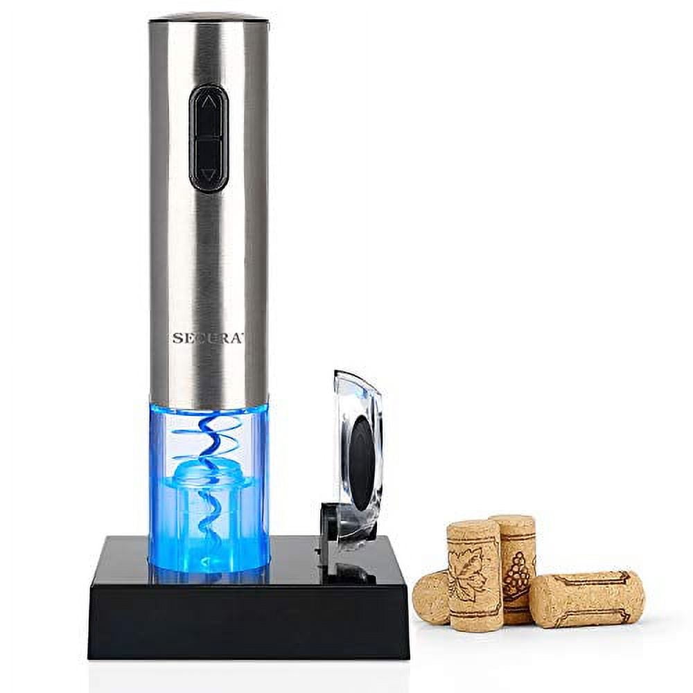 Secura Electric Wine Opener, Automatic Electric Wine Bottle Corkscrew