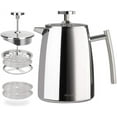 thumbnail image 1 of Secura French Press Coffee Maker, 17-Ounce, 18/10 Stainless Steel Insulated Coffee Press with Extra Screen, 1 of 6