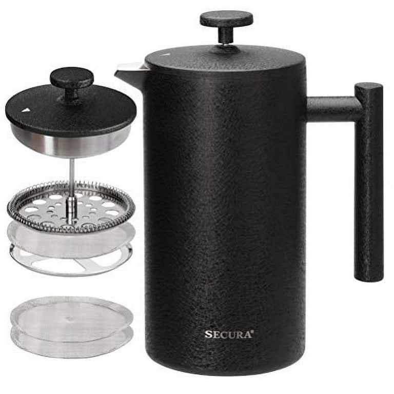 https://i5.walmartimages.com/seo/Secura-French-Press-Coffee-Maker-304-Grade-Stainless-Steel-Insulated-Coffee-Press-with-2-Extra-Screens-34oz-1-Litre-Black_d64e0fb4-8b34-4d3d-b344-b3189e480309.7c643c7f9e335f4611f8ae6847352511.jpeg?odnHeight=768&odnWidth=768&odnBg=FFFFFF