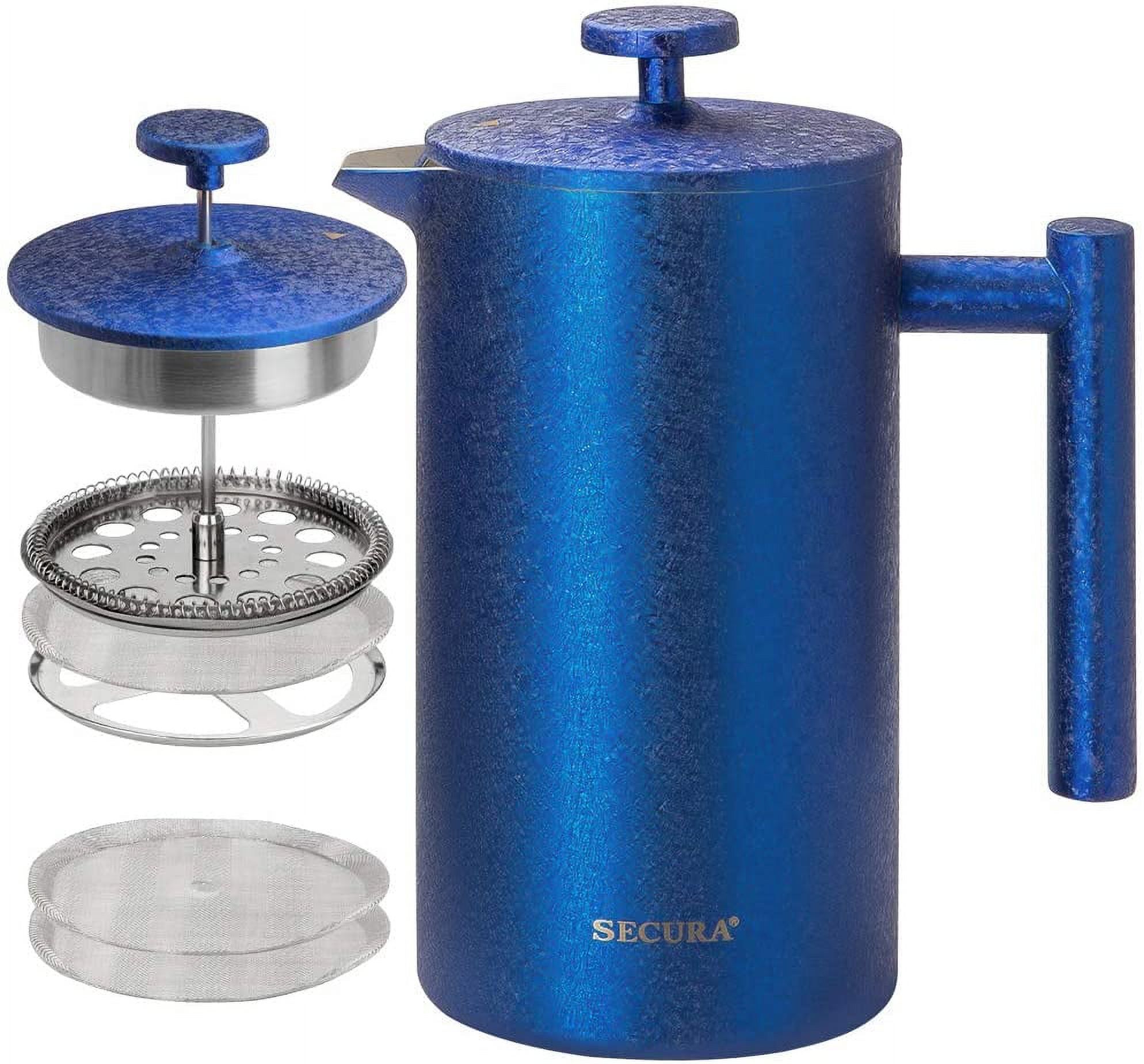 Secura French Press Coffee Maker, 304 Grade Stainless Steel Insulated