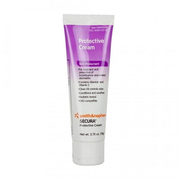 Secura Skin Protectant Cream, 2.75 ounce Flip-top Tube, Scented, 1 Count