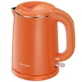 thumbnail image 1 of Secura Stainless Steel Double Wall Electric Kettle Water Heater for Tea Coffee w/Auto Shut-Off and Boil-Dry Protection, 1.0L (Orange), 1 of 7