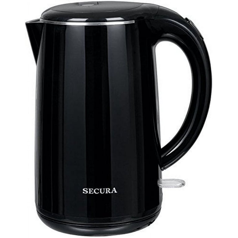Secura The Original Stainless Steel Double Wall Electric Water Kettle 1.8  Quart 