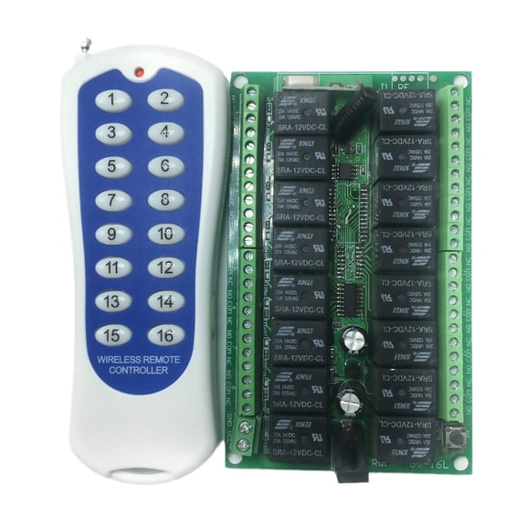 Secure 16-Channel Remote Control for Window, Entrance, Lifting Equipment 12V, 315MHz, High Security