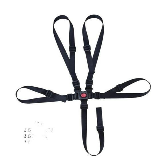 Secure 5 Point Baby Harness Strap with Adjustable Length for Strollers High Chairs and Boosters Seats Easy Installation