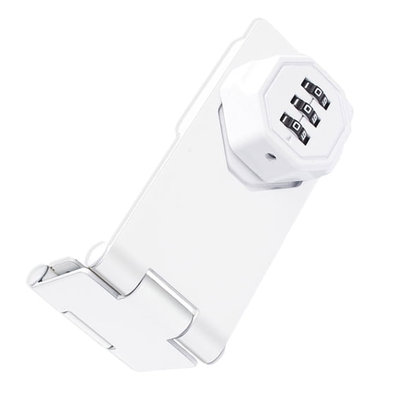 Secure 5inch Metal Hasp with Integrated Combination Multifunction Security Hasp for Cabinet Door & Small Entryways
