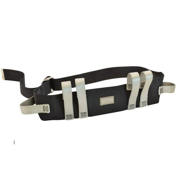 Secure 60 Inch Transfer and Walking Gait Belt for Seniors with 6 Handles and Metal Buckle - Medical Gate Standing Assist Aid for Elderly Patient, Seniors, Bariatric, Occupational & Physical Therapy