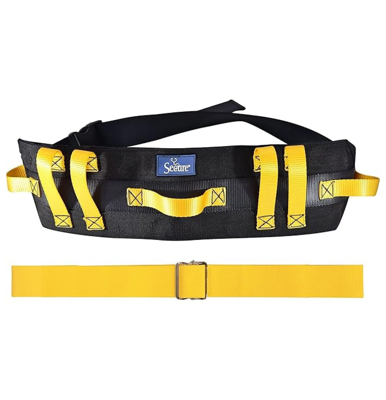 Secure 62 Inch Transfer and Walking Gait Belt with 7 Handles and 60 ...