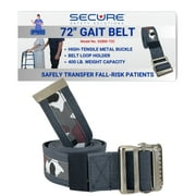 Secure Safety Solutions Transfer and Walking Gait Belt Camouflage Print 72 Inch, Metal Buckle - Medical Standing Assist Aid for Elderly Patients, Physical Therapy