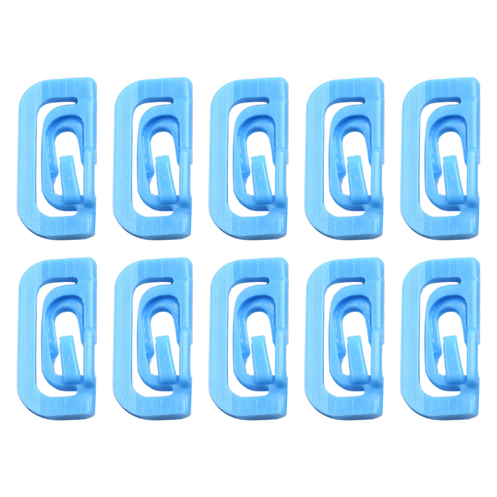 10x Windshield Molding Retainer Clips For Mitsubishi Lancer & Montero – Blue Nylon