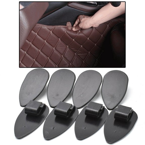 Secure And Easy Install Car Mat Clips Retainer Carpet Holders Set Of 8 Black Fangkenuo