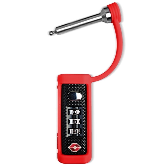 TSA Approved 3-Digit Combination Laguage Lock Gun Case Lock (1-Pack) For Range - Red