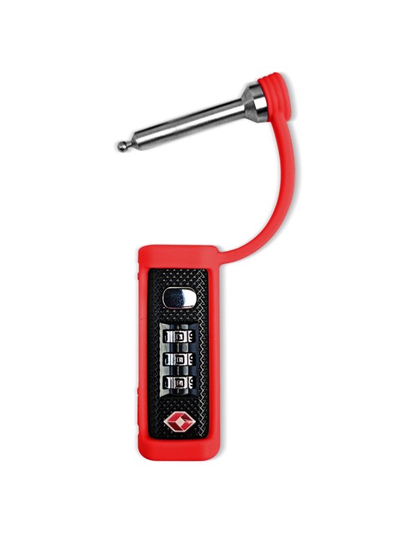 TSA Approved 3-Digit Combination Laguage Lock Gun Case Lock (1-Pack) For Range - Red