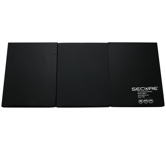 Secure Bedside Floor Safety Mat For Fall Injury Prevention, 30" x 66" x 2" - Slip Resistant, EZ-Clean, Flame Retardant Cover Material - One Year Warranty