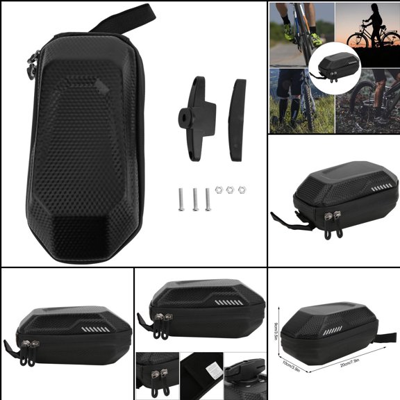 Secure Bike Tail Bag, Easy Install, Layered Storage, Ideal for Cycling Essentials