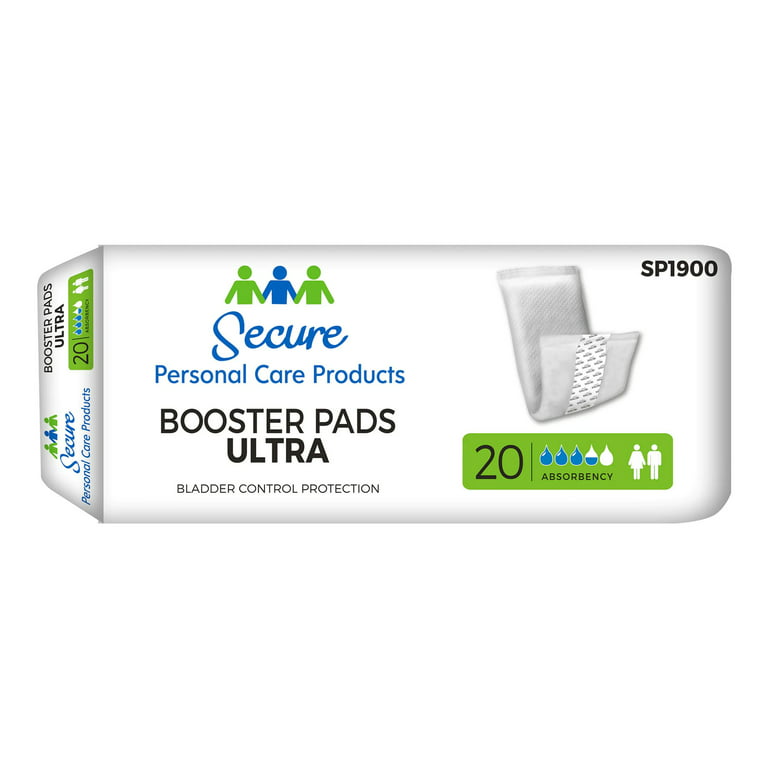 Secure Booster Pad Ultra Unisex Booster Pad Extra Long 13 L SP1900,  Moderate Extra, 20 Ct 