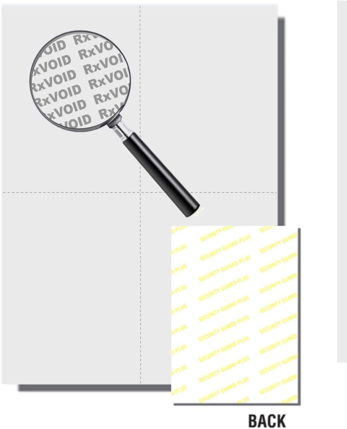 Secure Business Forms w Mid Vrt & Hrz Perfs, Off-Wh 8.5"x 11" 24lb -2,500 Sheets