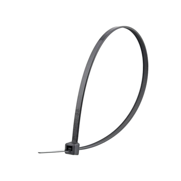 Secure Cable Ties 11 Inch High-Temp Resistant UV Black Standard Thermoflex Cable Ties - 100 Pack