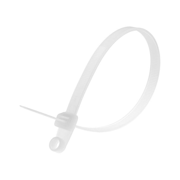 Secure Cable Ties 12 1/2 Inch Natural Mount Head Cable Tie - 100 Pack