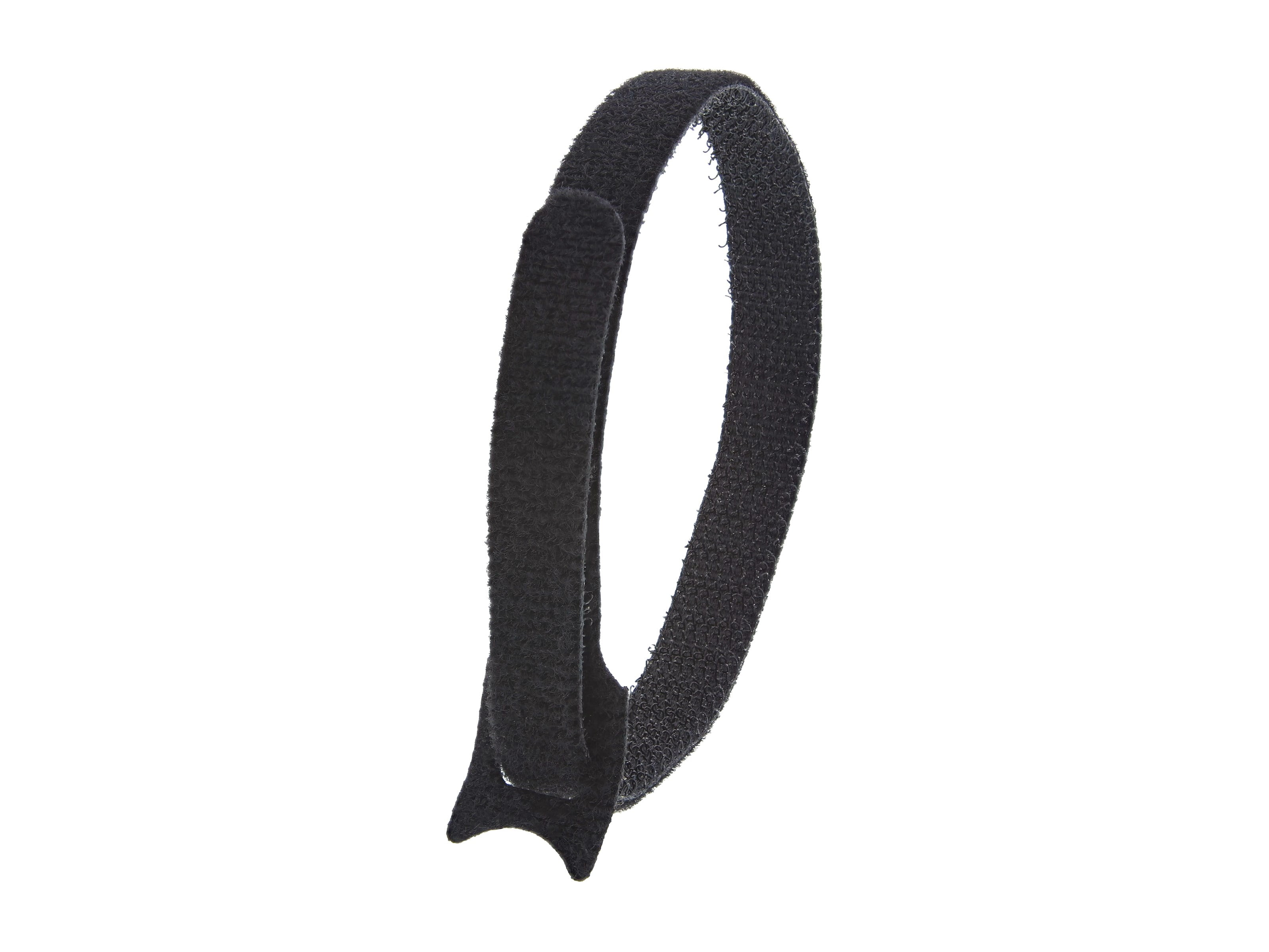 Secure Cable Ties 12 Inch Black Hook and Loop Tie Wrap - 10 Pack ...