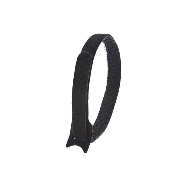 Loop Hook Pos Secure Cable Ties 12 Inch Black Hook and Loop Tie Wrap - 10 Pack ...