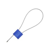 Secure Cable Ties 12 Inch Blue Pull Tight Galvanized Steel Cable Seal with 2.5mm wire - 50 Pack