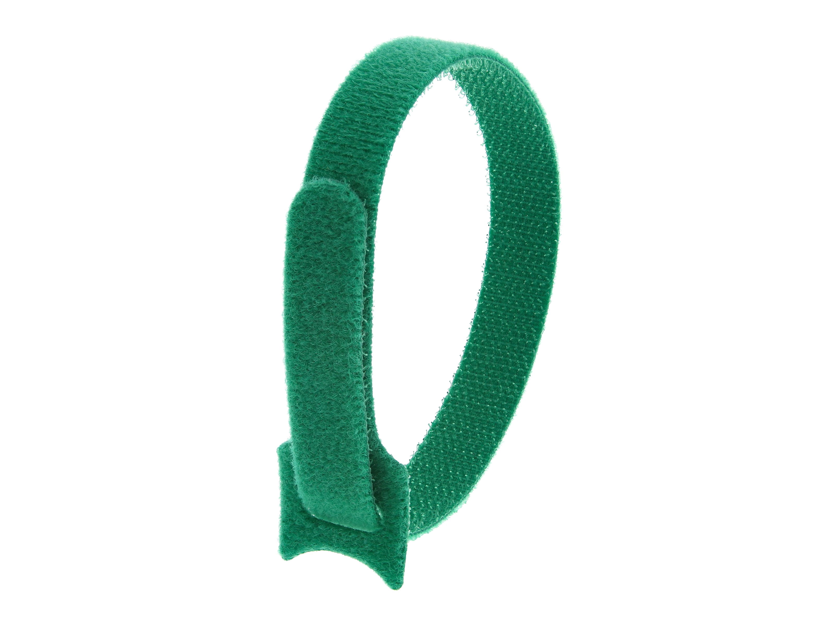 Secure Cable Ties 12 Inch Green Hook and Loop Tie Wrap - 10 Pack ...