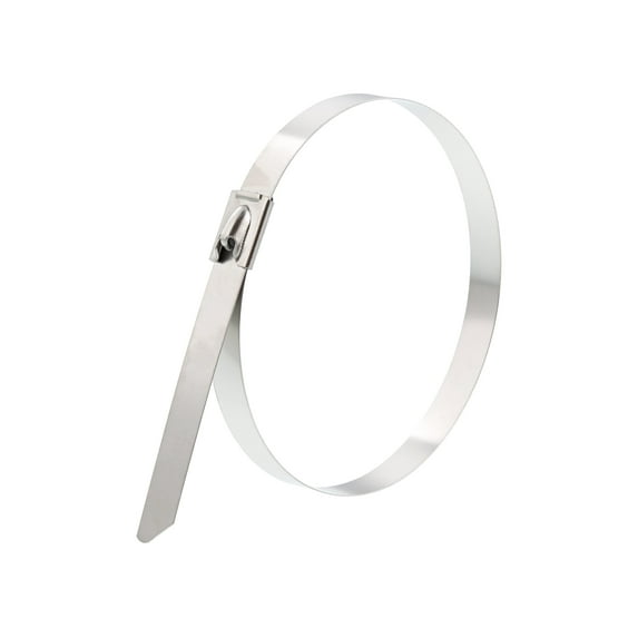 Secure Cable Ties 12 Inch Heavy Duty Stainless Steel Cable Tie - 100 Pack