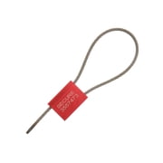 Secure Cable Ties 12 Inch Red Pull Tight Stainless Steel Cable Seal with 3.5mm wire - 50 Pack