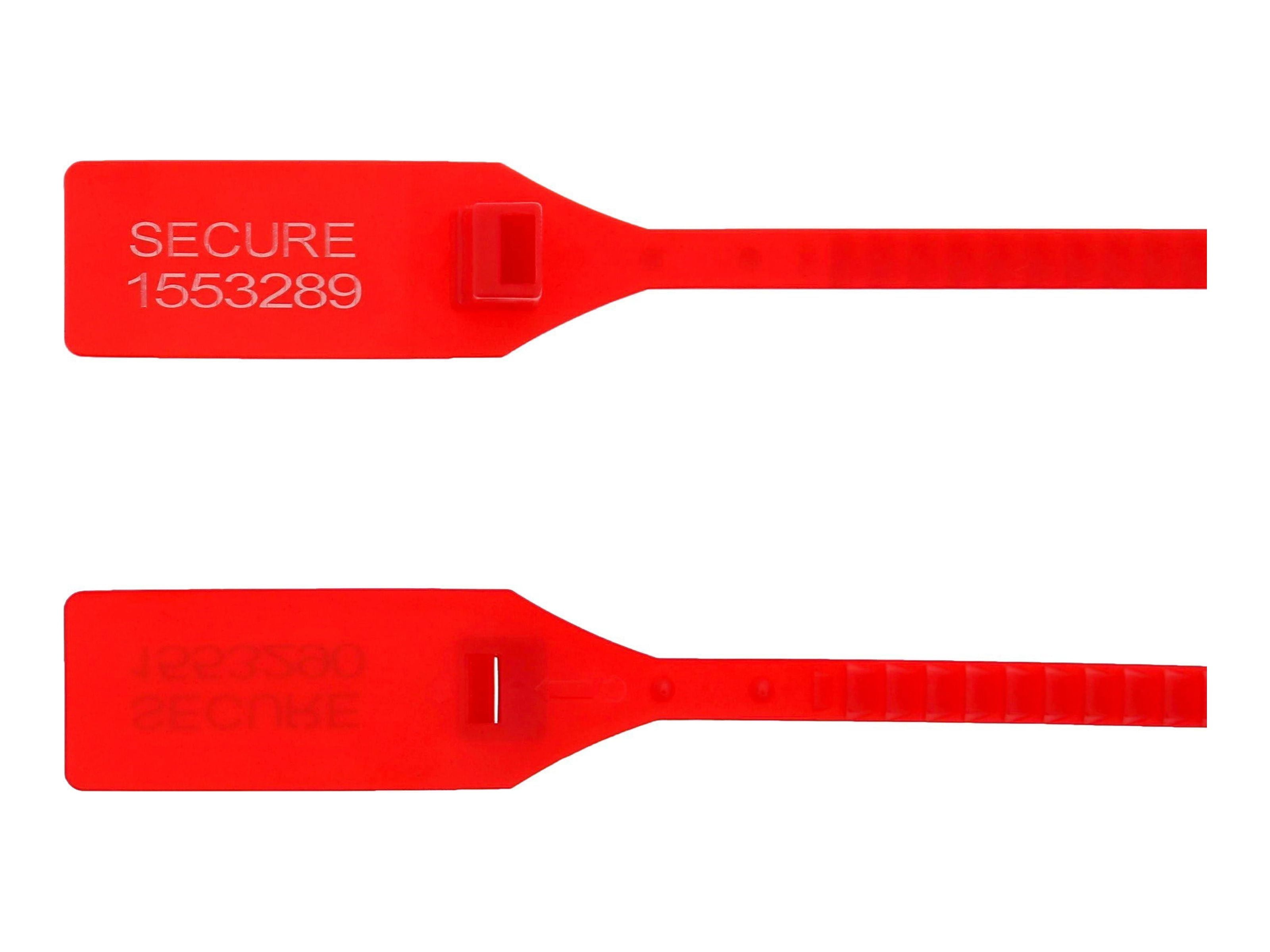 Heavy Duty Plastic Security Seals - 13 Inch, 100 Pack, Sequential Numbered - View #2