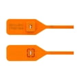 thumbnail image 1 of Secure Cable Ties 13 Inch Standard Orange Tear Away Plastic Seal with Steel Locking Piece - 100 Pack, 1 of 4