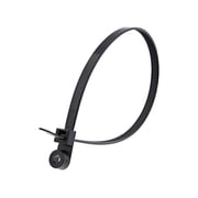 Secure Cable Ties 16 Inch Black Heavy Duty Mount Head Cable Tie - 100 Pack